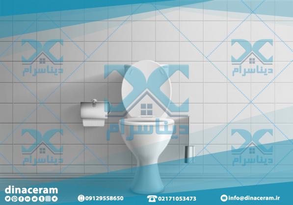 کاشی و سرامیک سفید ساده سرویس بهداشتی