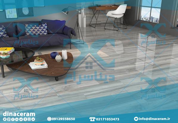 خرید سرامیک کف طرح پارکت روشن